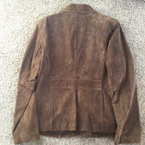 Style&CO. GENUINE LEATHER CARAMEL BLAZER From Macy’s - Picture 6 of 17